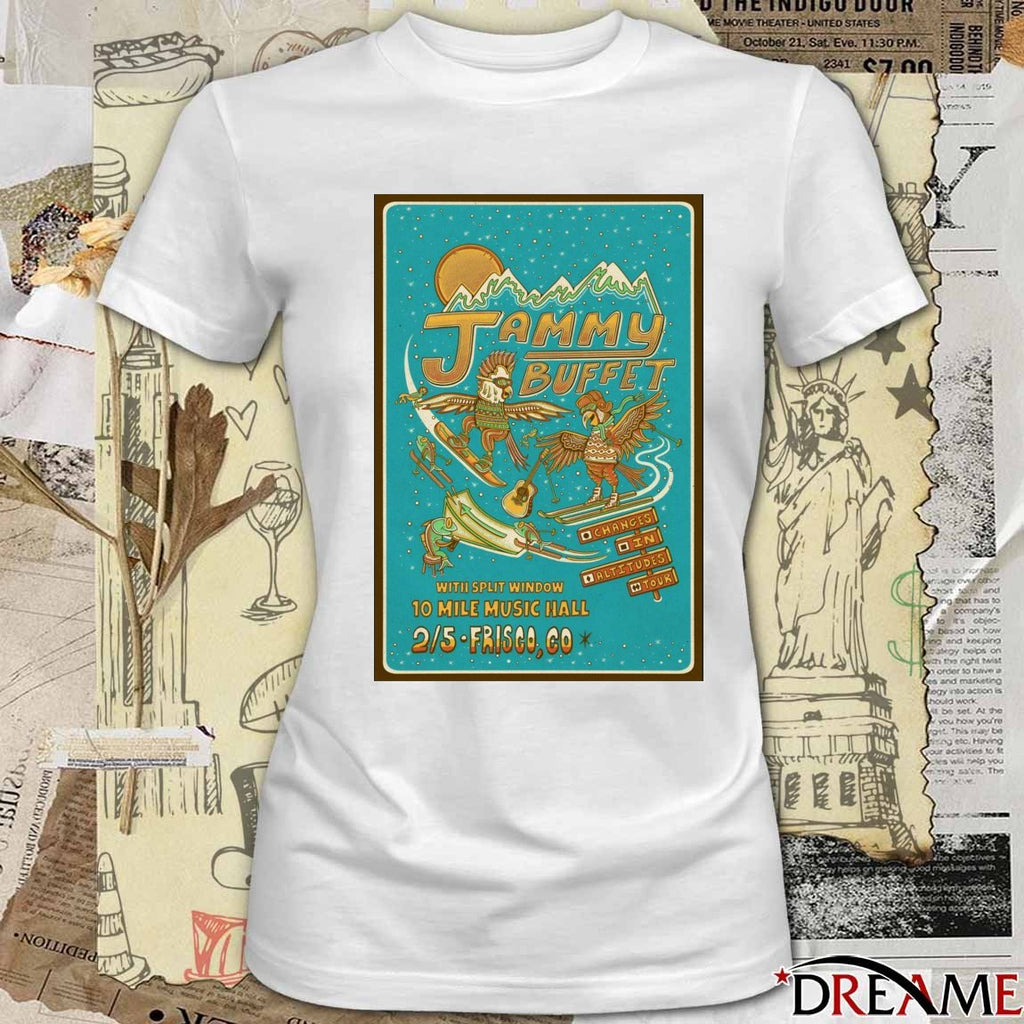 Poster Jammy Buffet February 5 2026 10 Mile Music Hall Frisco CO t-shirt