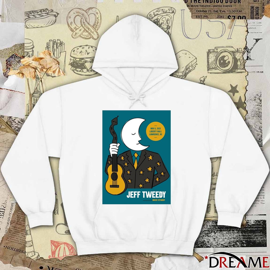 Poster Jeff Tweedy Liberty Hall Lawrence KS November 8 2025 Concert t-shirt