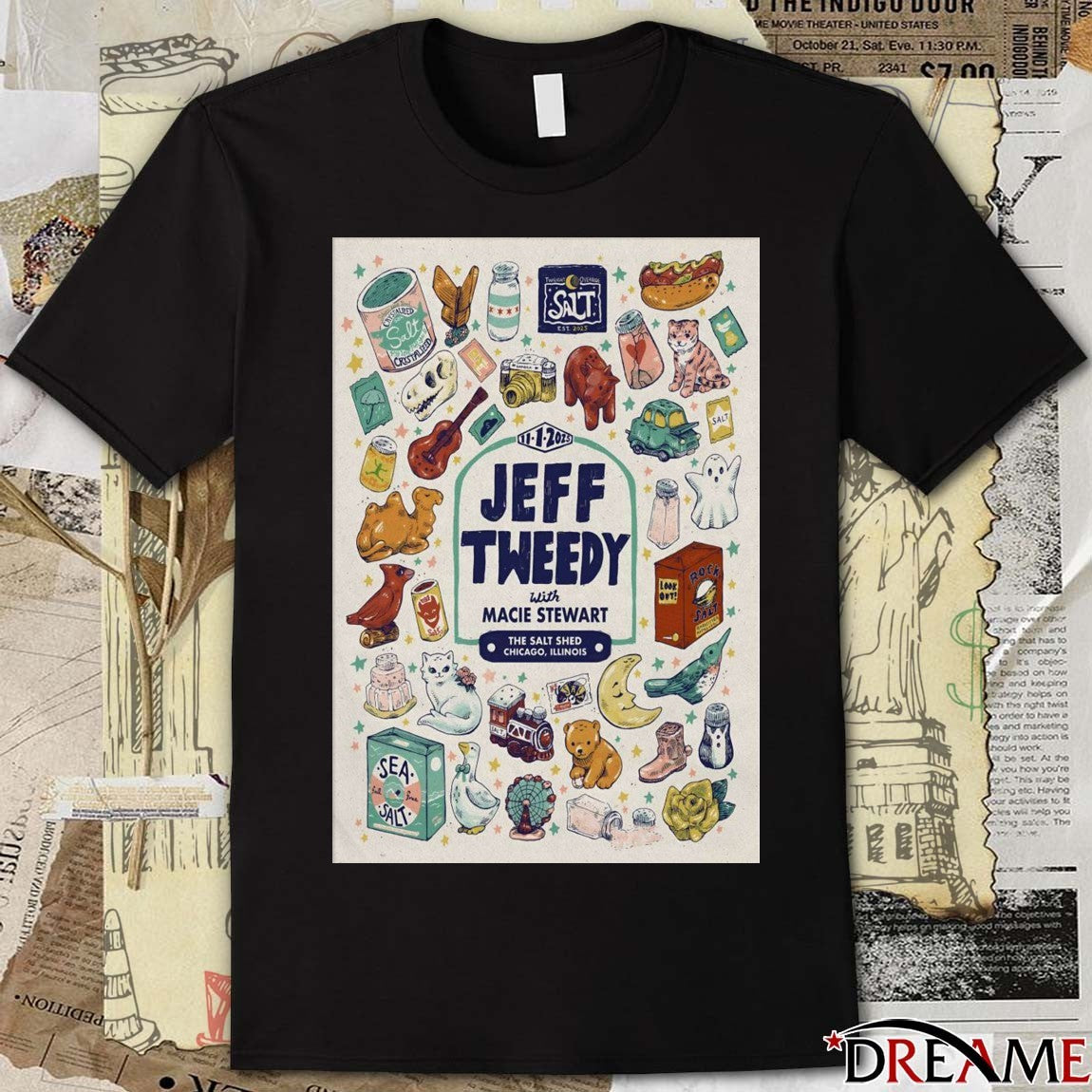 Poster Jeff Tweedy The Salt Shed In Chicago IL On November 1 2025 t-shirt