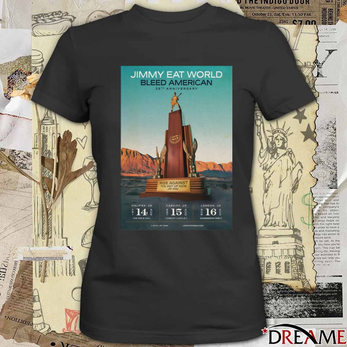 Poster Jimmy Eat World August 16 2026 Gunnersbury Park In London UK t-shirt