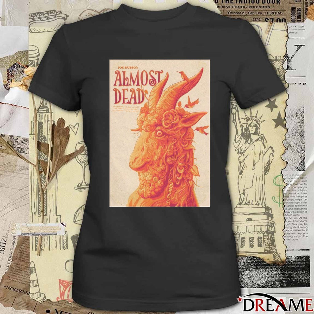 Poster Joe Russo’s Almost Dead October 24 2025 Oakland CA October 25 Los Angeles CA t-shirt