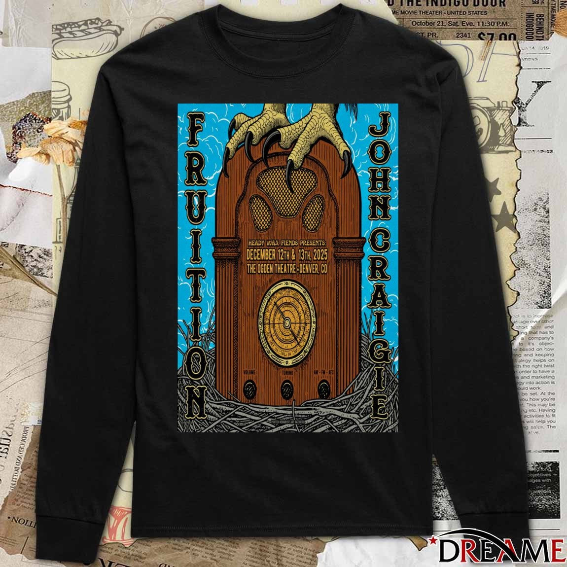 Poster John Craigie With Fruiton In Denver CO On December 12-13 2025 t-shirt