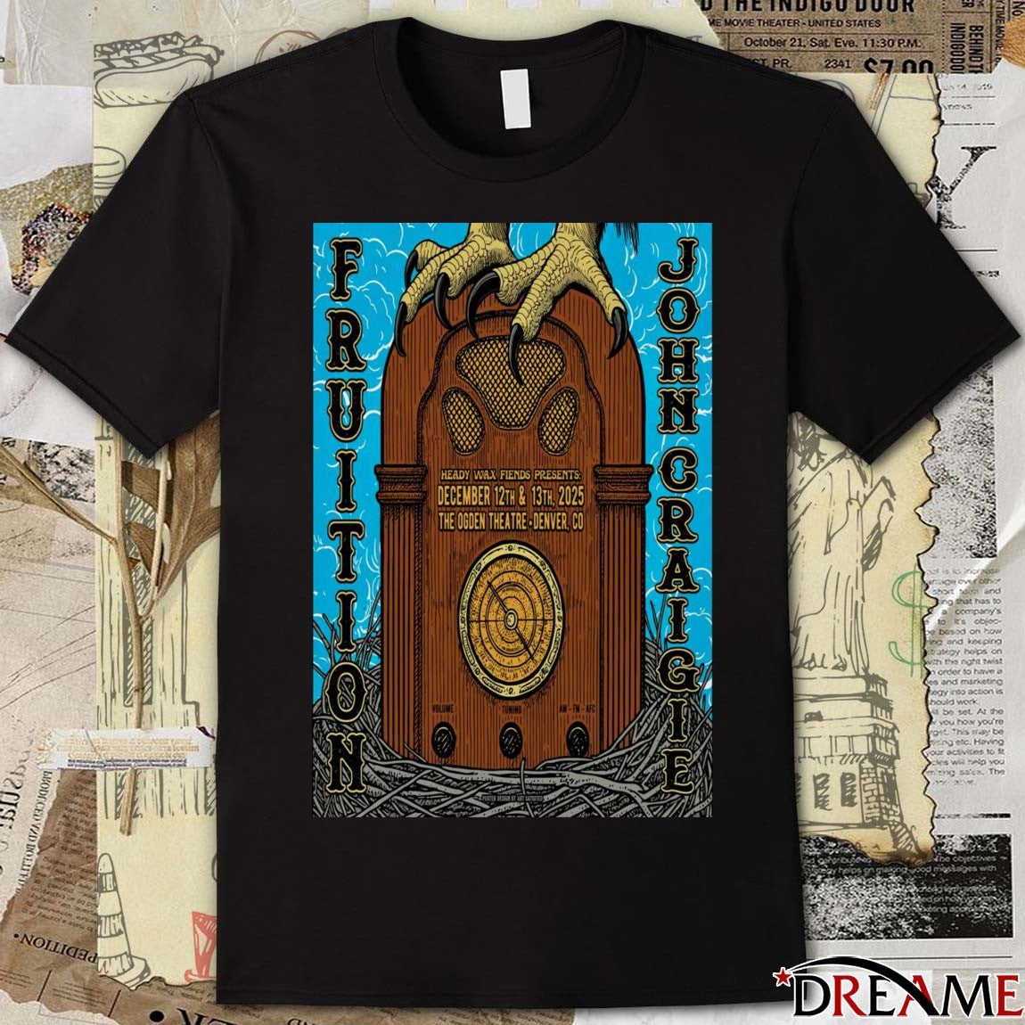 Poster John Craigie With Fruiton In Denver CO On December 12-13 2025 t-shirt