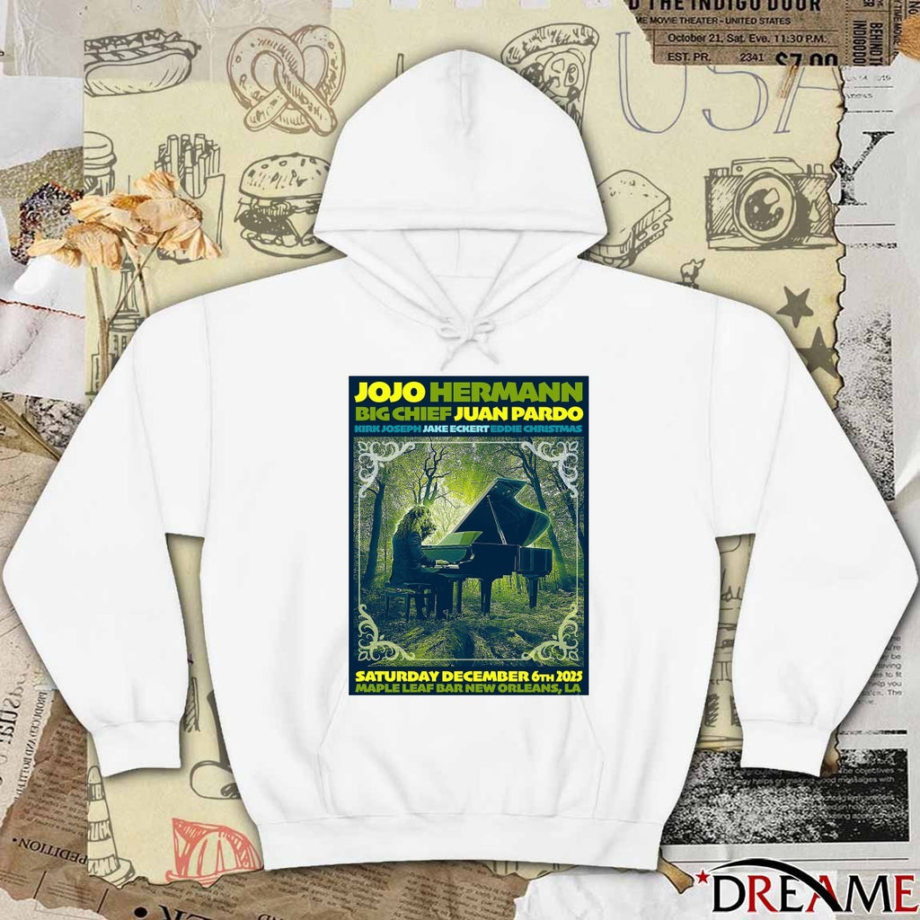 Poster Jojo Hermann Big Chief Juan Pardo December 6 2025 New Orleans LA t-shirt