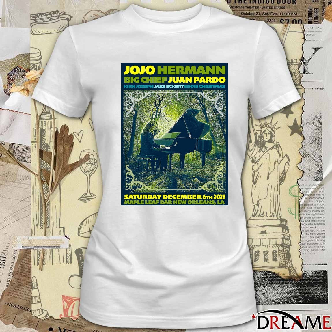 Poster Jojo Hermann Big Chief Juan Pardo December 6 2025 New Orleans LA t-shirt