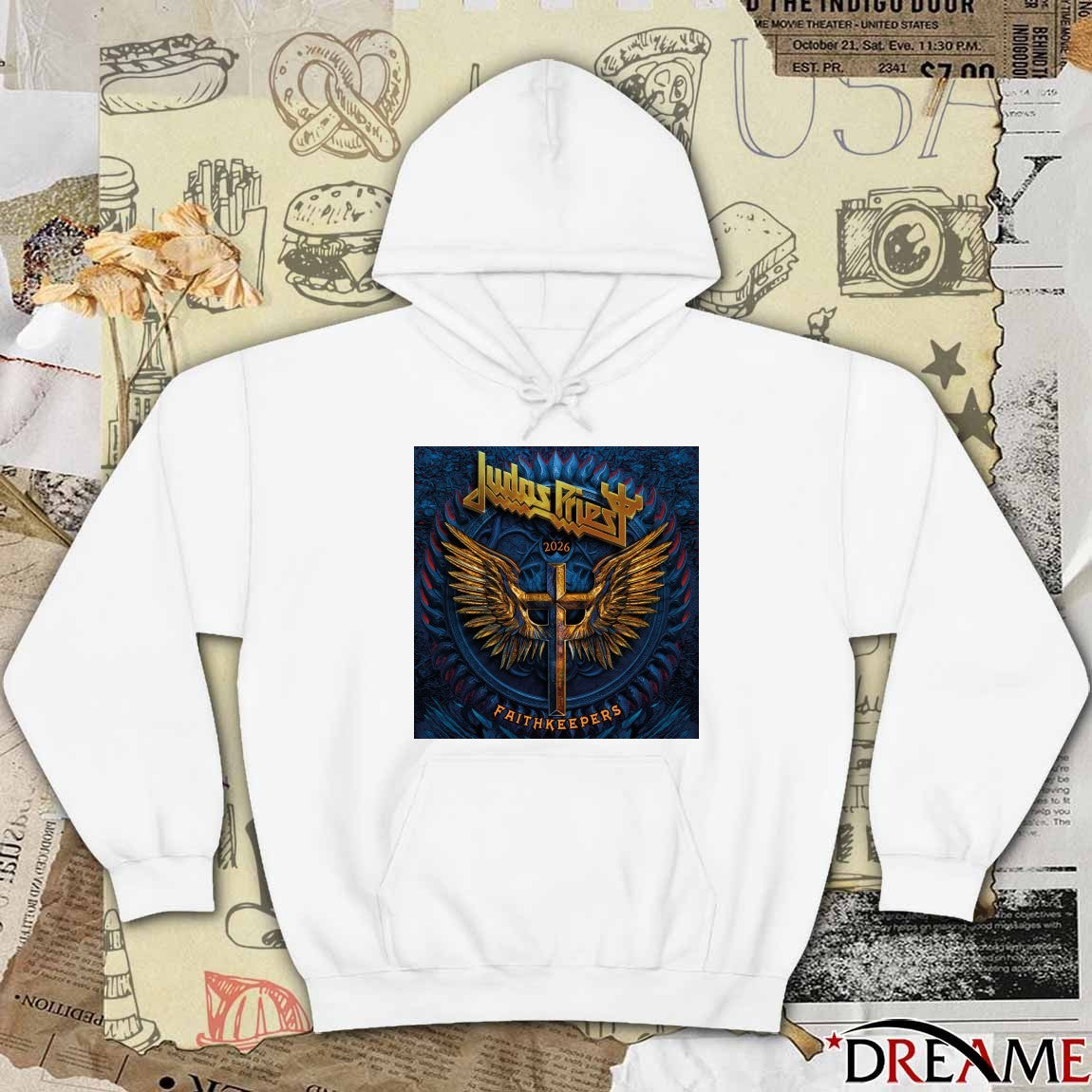 Poster Judas Priest Faithkeepers European Tour 2026 t-shirt