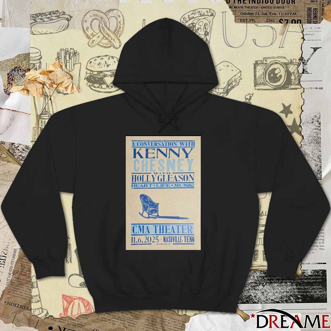 Poster Kenny Chesney November 6 2025 CMA Theater Nashville TN t-shirt