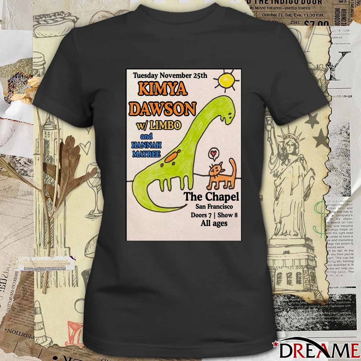 Poster Kimya Dawson November 25 2025 The Chapel in San Francisco CA t-shirt