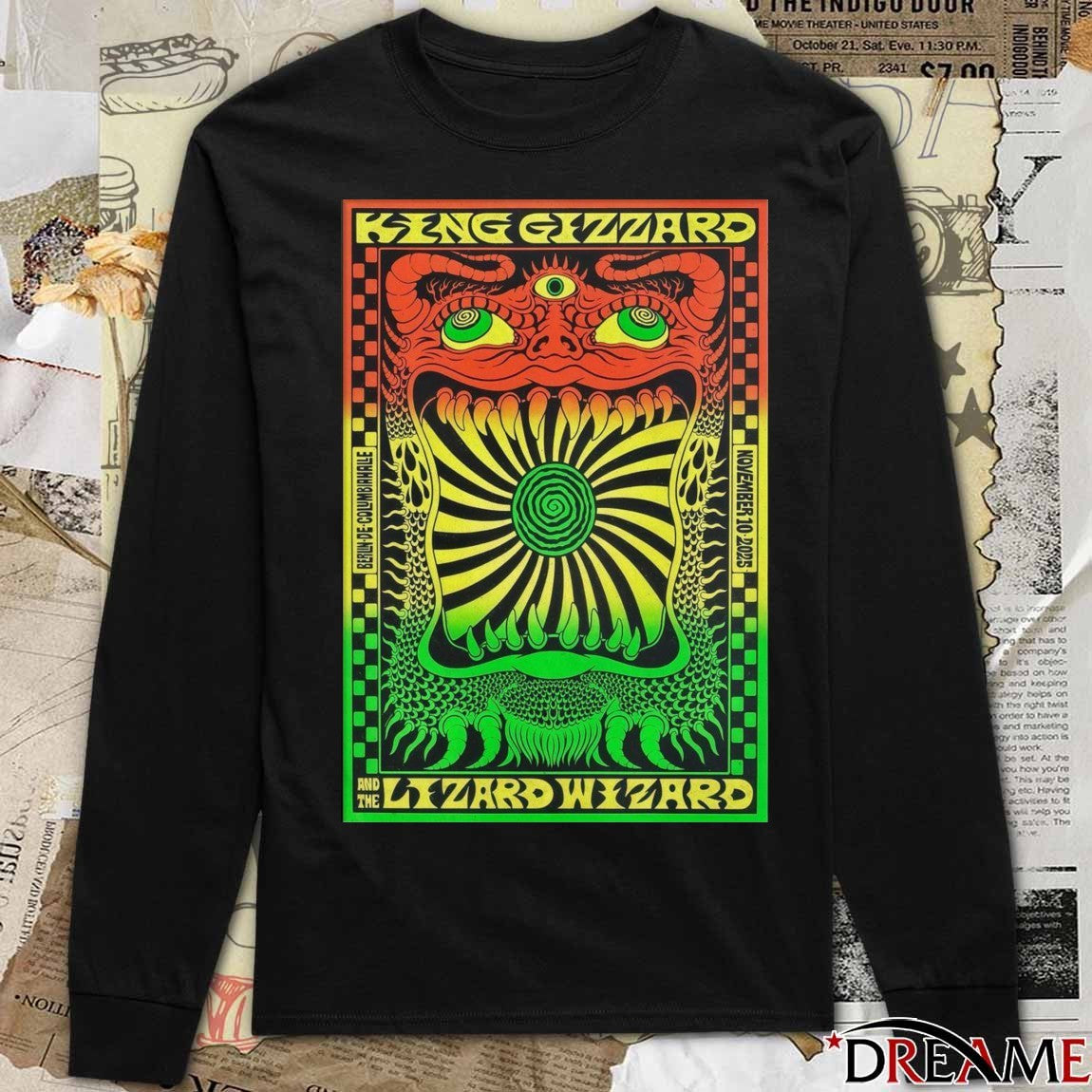 Poster King Gizzard And The Lizard Wizard Berlin Germany At Columbiahalle On November 10 2025 t-shirt