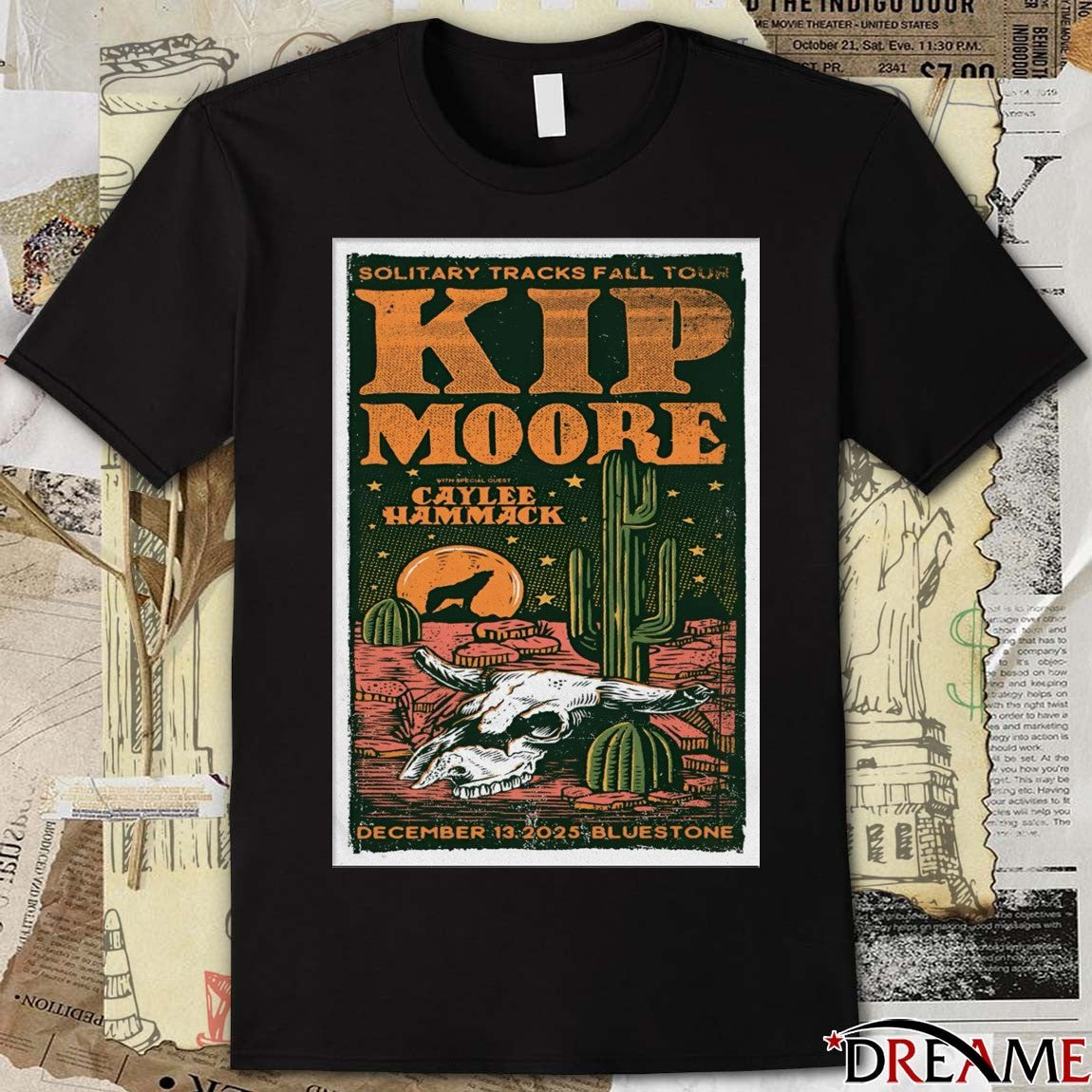 Poster Kip Moore December 13 2025 The Bluestone In Columbus OH t-shirt