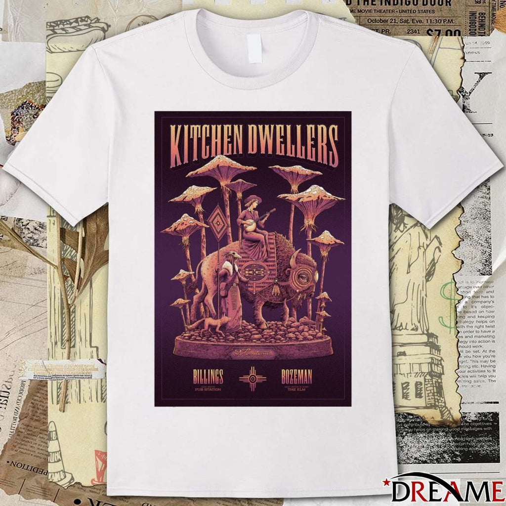 Poster Kitchen Dwellers Bozeman The ELM January 30 2026 t-shirt
