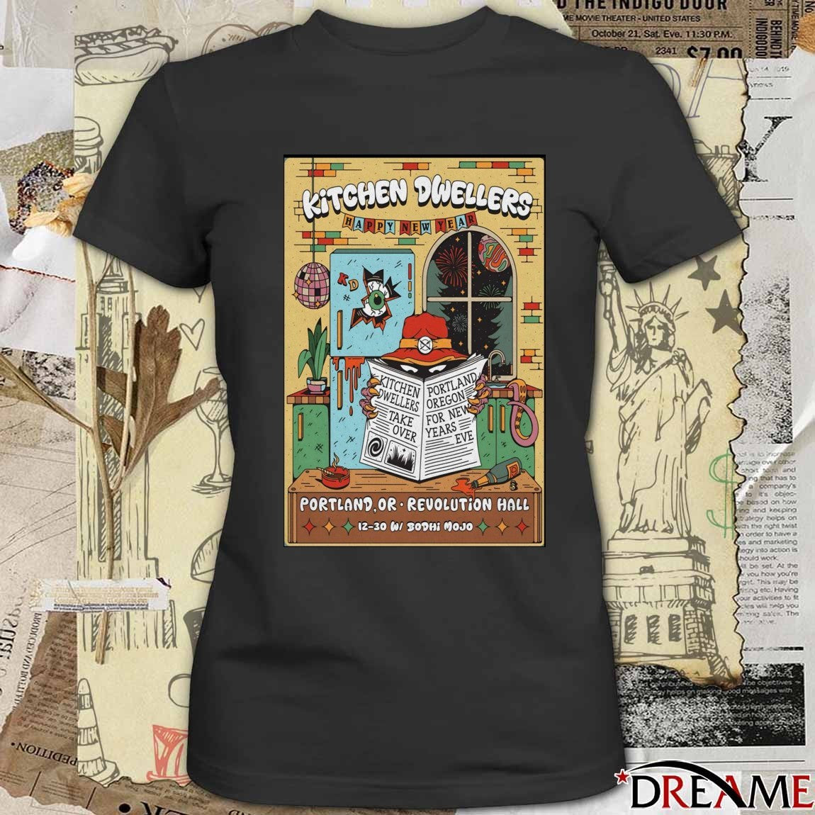 Poster Kitchen Dwellers Revolution Hall In Portland OR December 30-31 2025 t-shirt