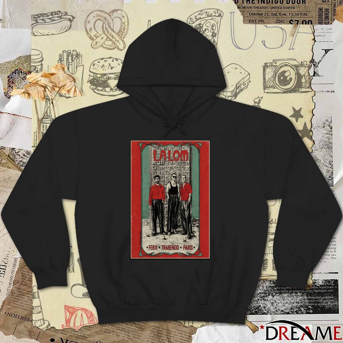 Poster La Lom February 11 2026 Trabendo Paris FR t-shirt