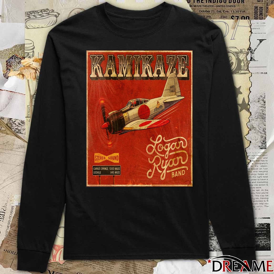 Poster Logan Ryan Band Kamikaze Debut Album Drops January 23 2026 Cover Art t-shirt