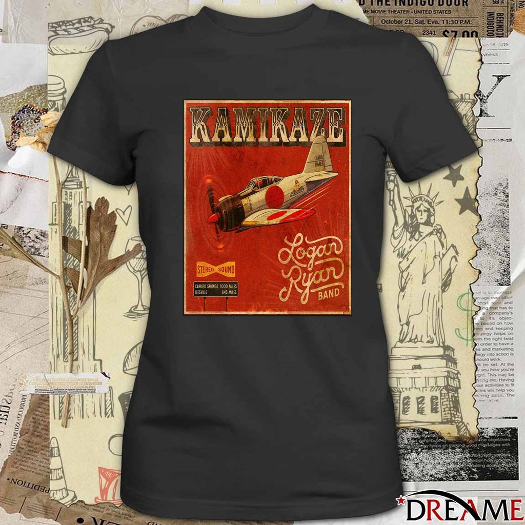 Poster Logan Ryan Band Kamikaze Debut Album Drops January 23 2026 Cover Art t-shirt