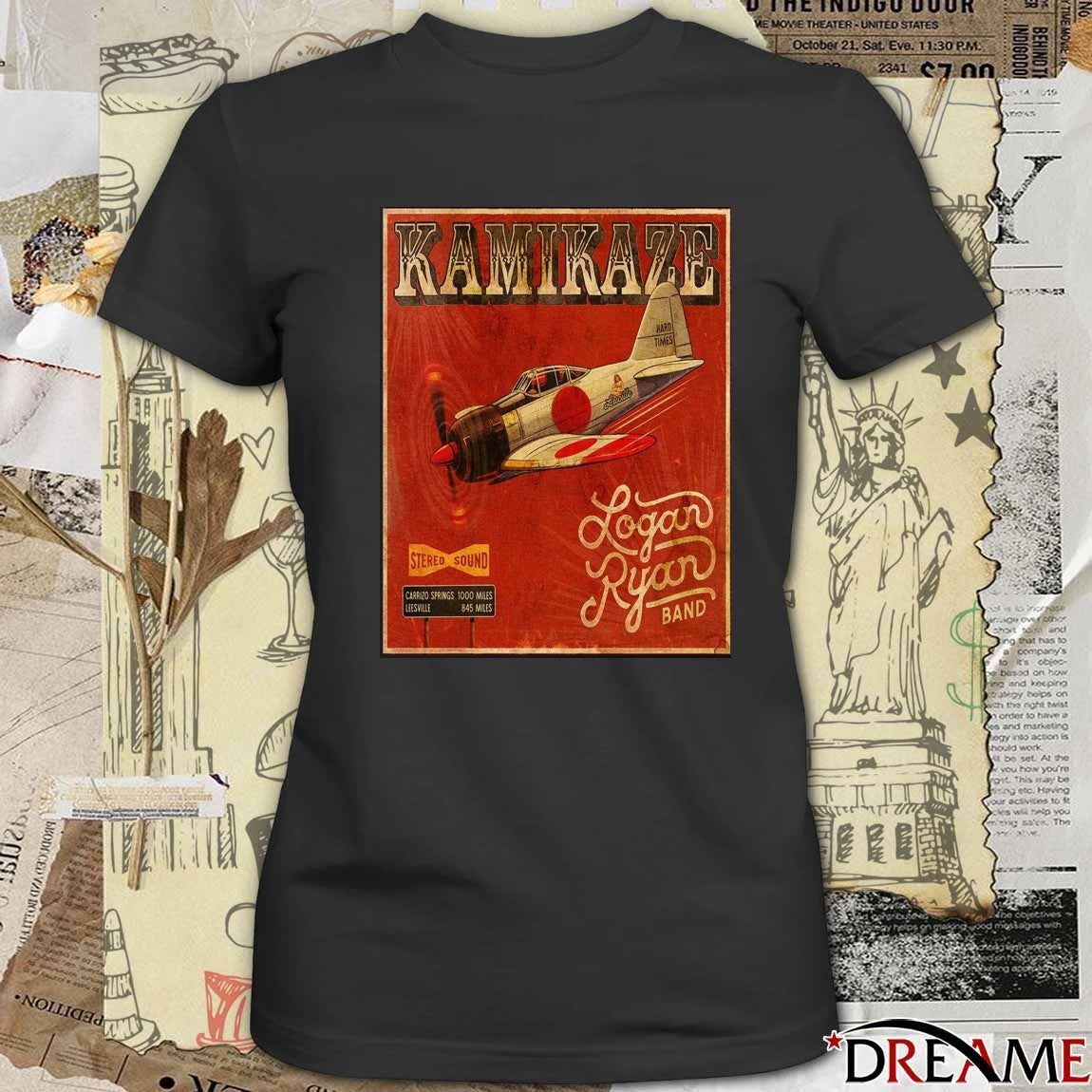 Poster Logan Ryan Band Kamikaze Debut Album Drops January 23 2026 Cover Art t-shirt