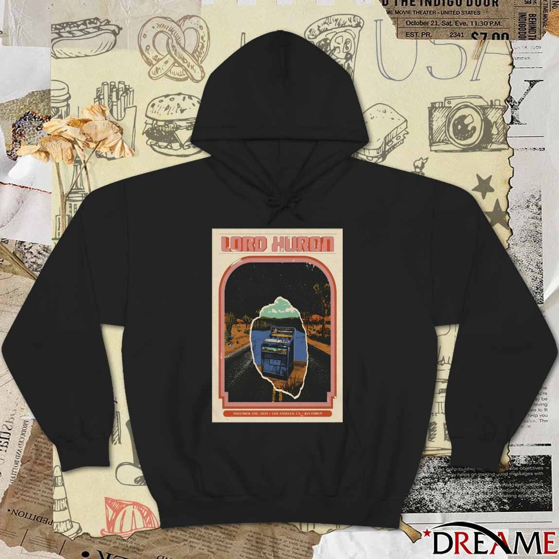 Poster Lord Huron At Kia Forum On November 2 2025 Los Angeles CA t-shirt