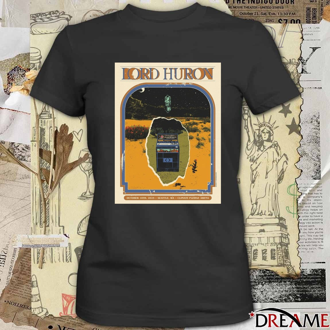 Poster Lord Huron Climate Pledge Arena in Seattle WA October 18 2025 t-shirt