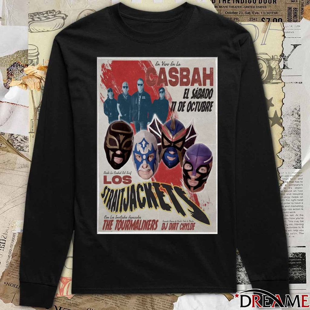 Poster Los Straitjackets With The Tourmaliners October 11 2025 Casbah In San Diego CA t–shirt