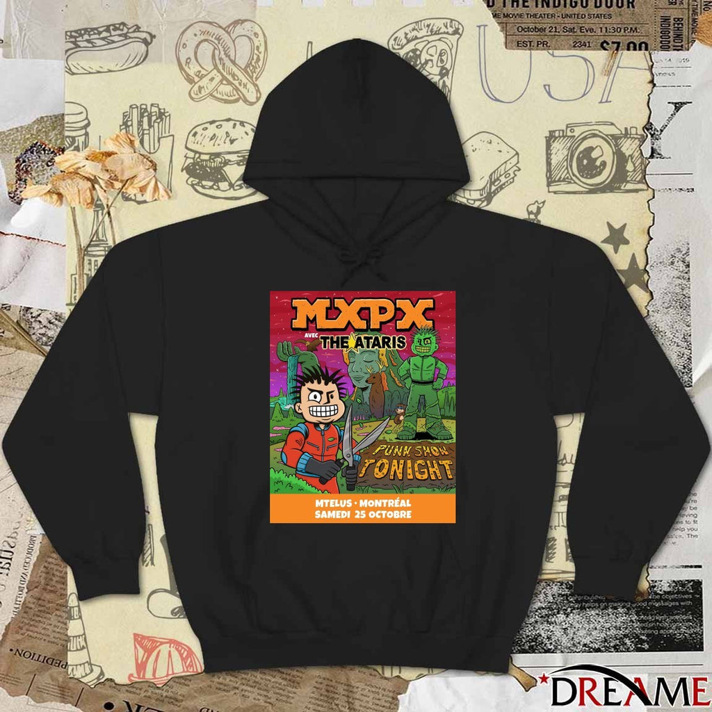 Poster MXPX Avec The Ataris October 25 2025 MTELUS in Montreal Punk Show Tonight t-shirt