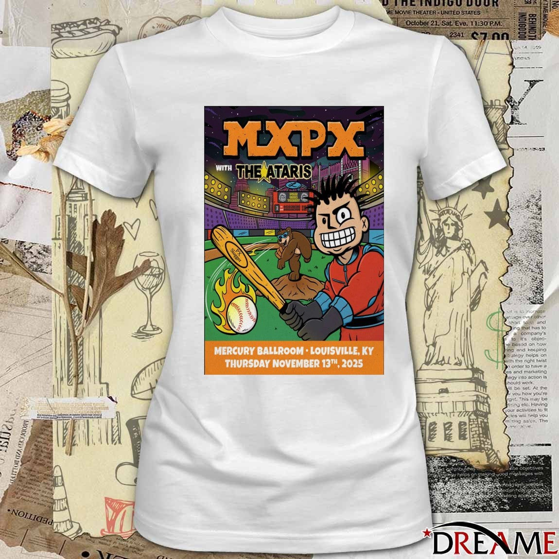 Poster MXPX November 13 2025 Mercury Ballroom Louisville KY t-shirt