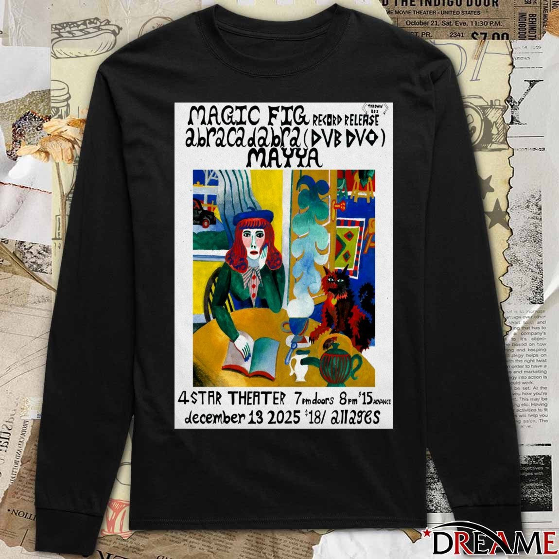 Poster Magic Fig December 13 2025 4 Star Theater San Francisco CA t-shirt