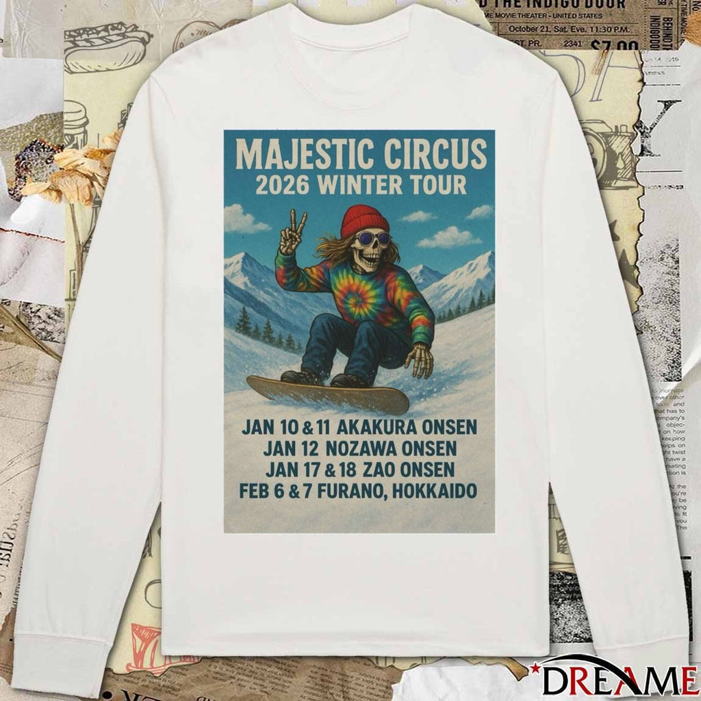Poster Majestic Circus Winter Tour January – February 2026 t-shirt
