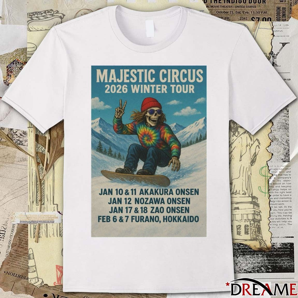 Poster Majestic Circus Winter Tour January – February 2026 t-shirt