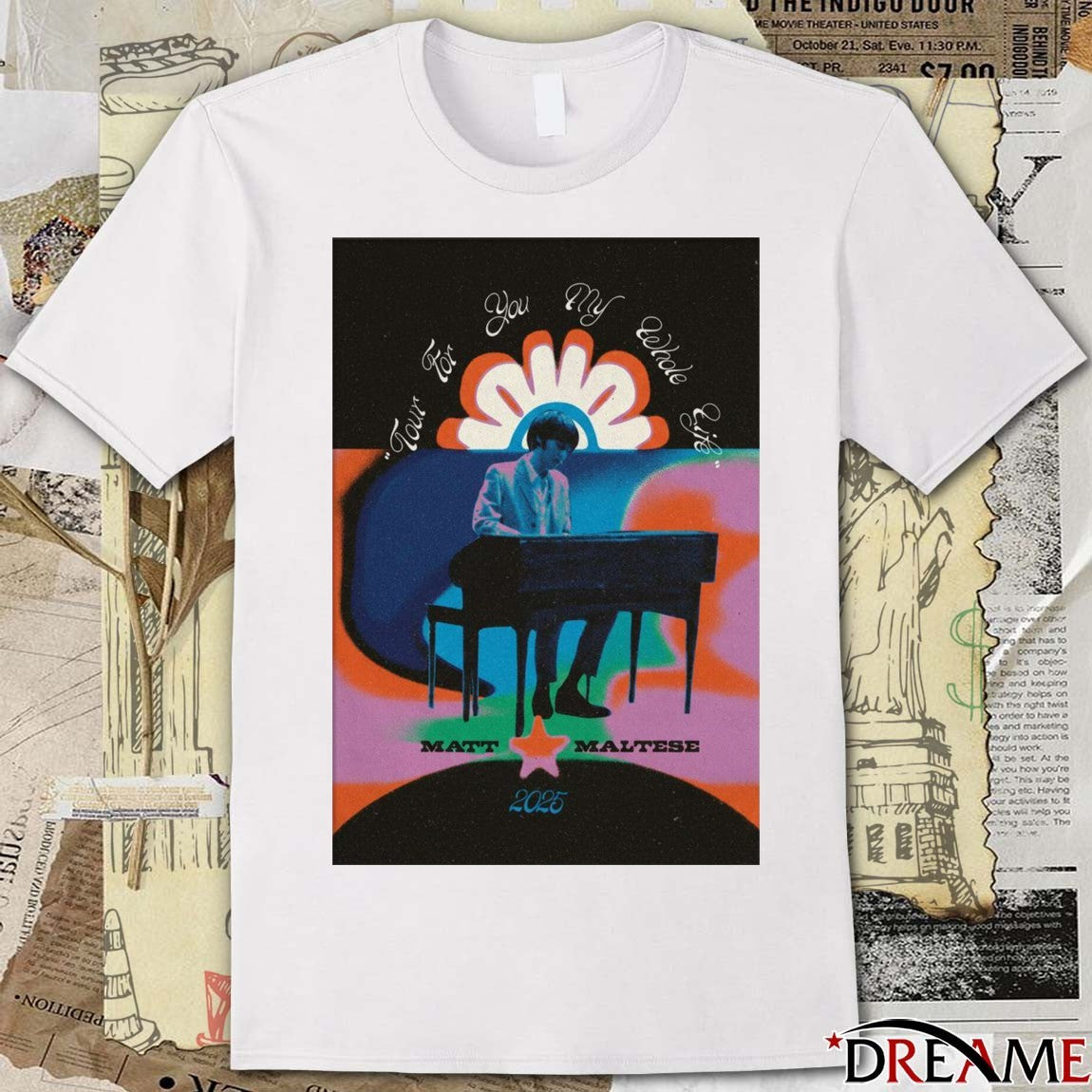 Poster Matt Maltese Tour 2025 Tour For You My Whole Life t-shirt