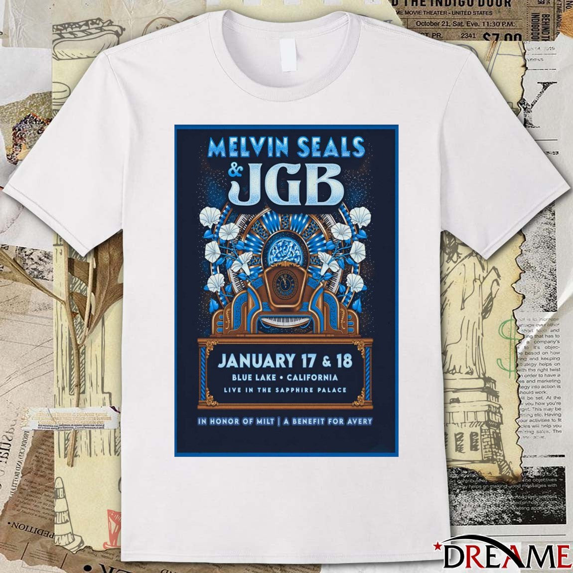 Poster Melvin Seals And JGB Tour Blue Lake CA On January 17-18 2026 t-shirt