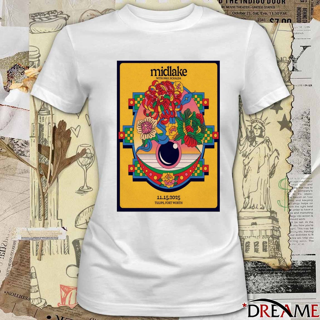 Poster Midlake Tulips Fort Worth November 15 2025 t-shirt
