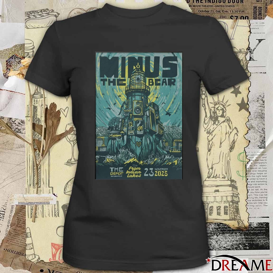 Poster Minus The Bear 2025 The Depot Salt Lake City Tour On November 23 t-shirt