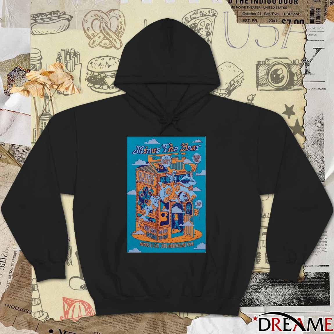 Poster Minus The Bear 20th Anniversary Tour October 16 – 18 2025 Austin Event t-shirt