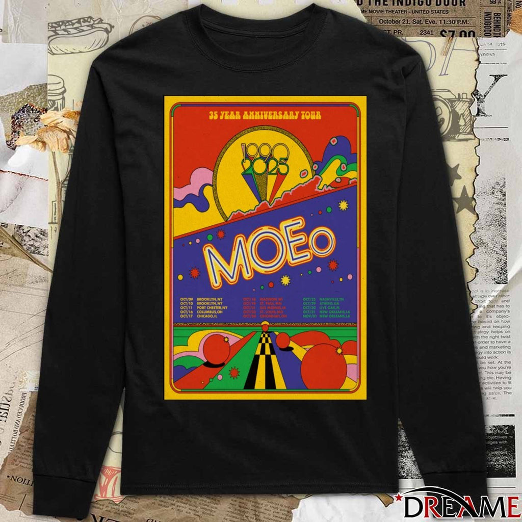 Poster Moe. 35th Anniversary Tour October 09 -31, November 01 2025 t-shirt