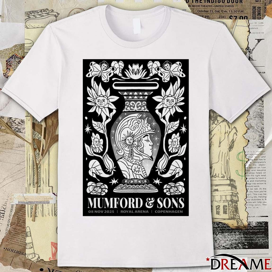 Poster Mumford And Sons Royal Arena In Copenhagen Denmark On November 8 2025 t-shirt