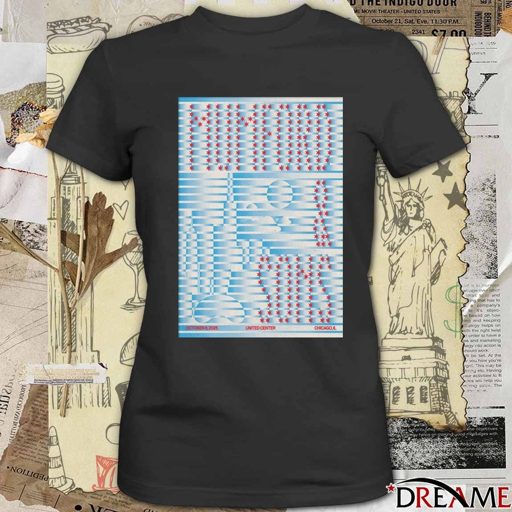 Poster Mumford And Sons United Center In Chicago IL On October 8 2025 t-shirt