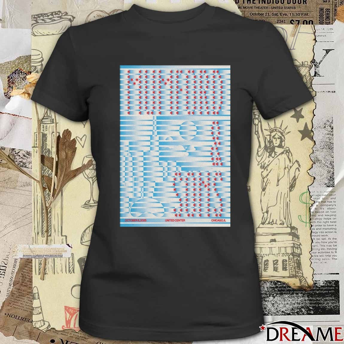 Poster Mumford And Sons United Center In Chicago IL On October 8 2025 t-shirt