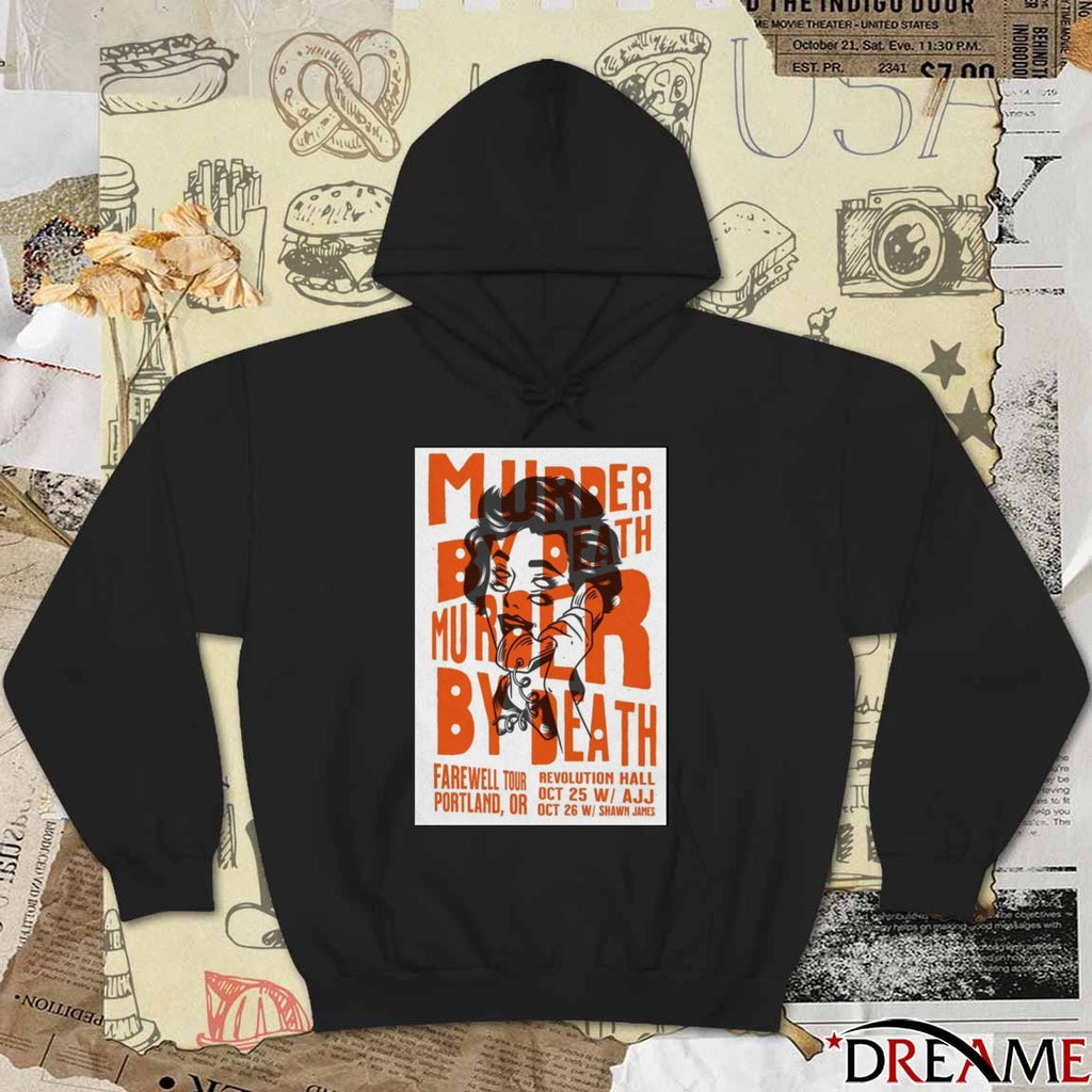 Poster Murder By Death Farewell Tour October 25-26 2025 Portland Oregon t-shirt