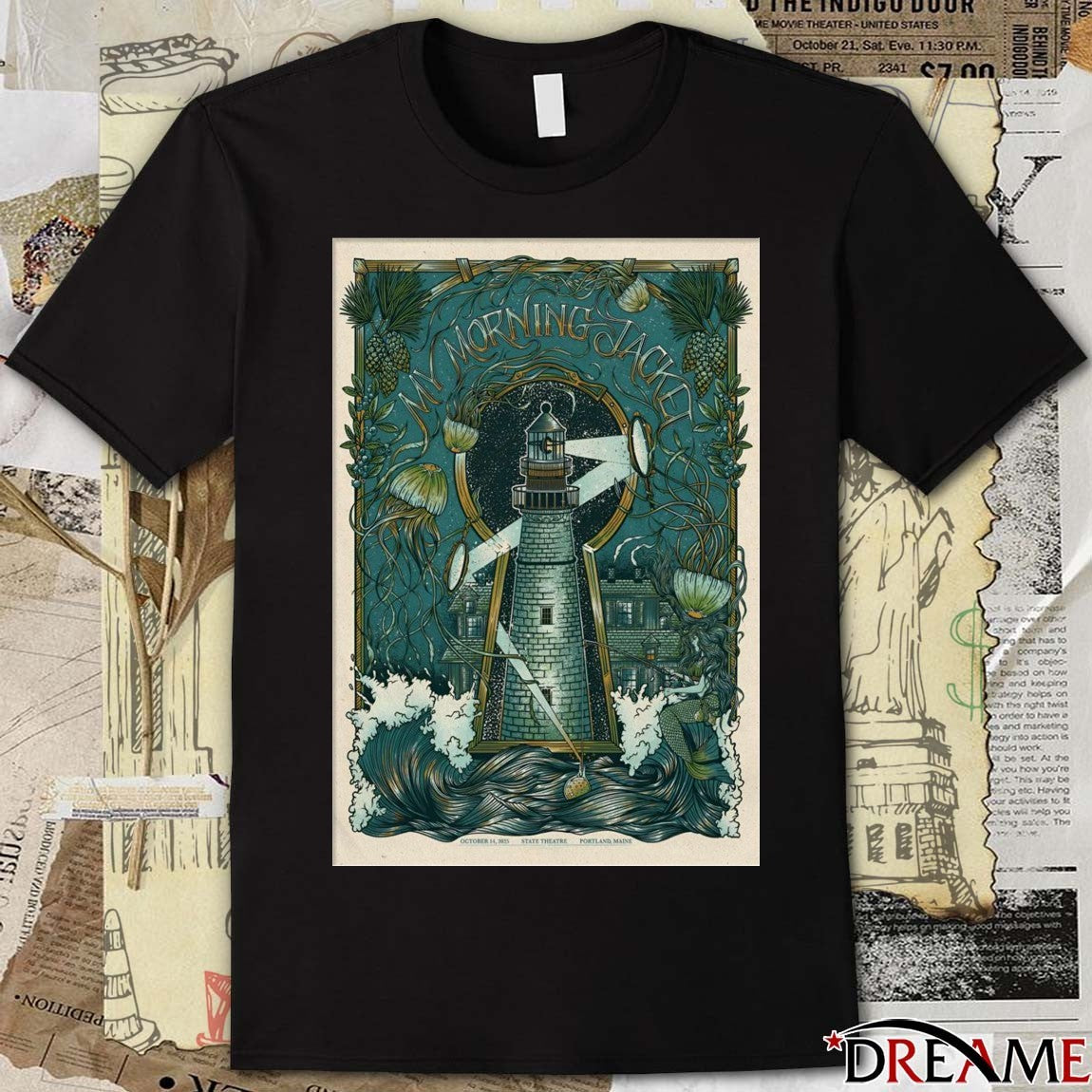 Poster My Morning Jacket October 14 2025 State Theatre Portland Maine Show t-shirt