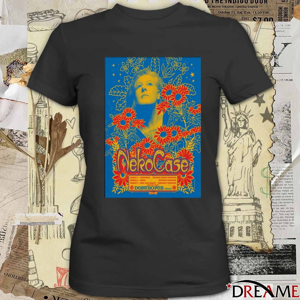 Poster Neko Case San Luis Obispo CA March 7 2026 t-shirt