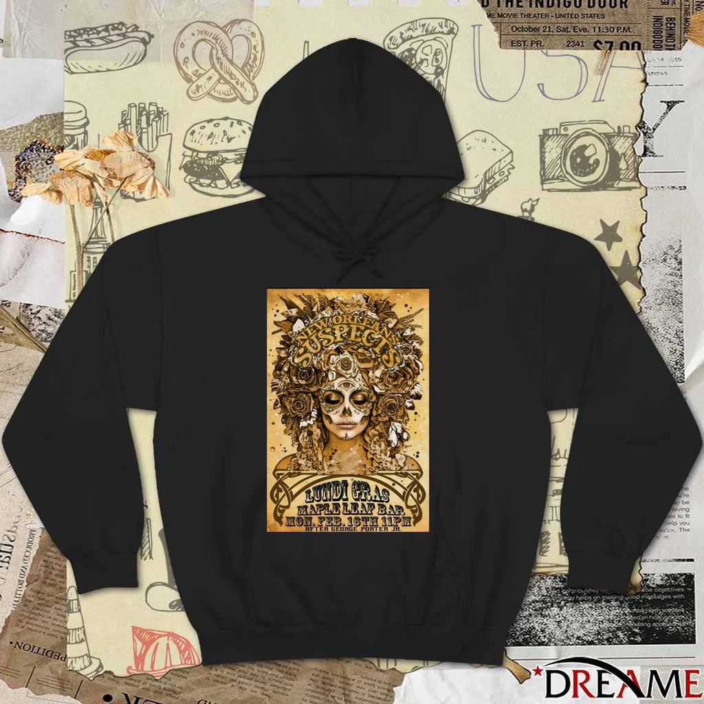 Poster New Orleans Suspects Maple Leaf Bar In New Orleans LA February 16 2026 t-shirt