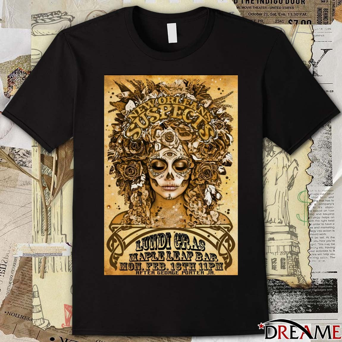 Poster New Orleans Suspects Maple Leaf Bar In New Orleans LA February 16 2026 t-shirt