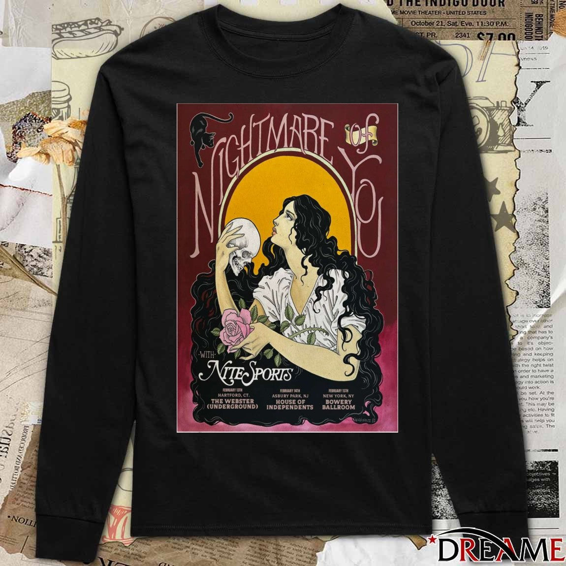 Poster Nightmare Of You February 13 2026 Hartford CT t-shirt