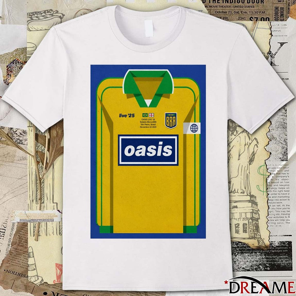 Poster Oasis November 22 2025 Estádio MorumBIS In São Paulo Brazil t-shirt