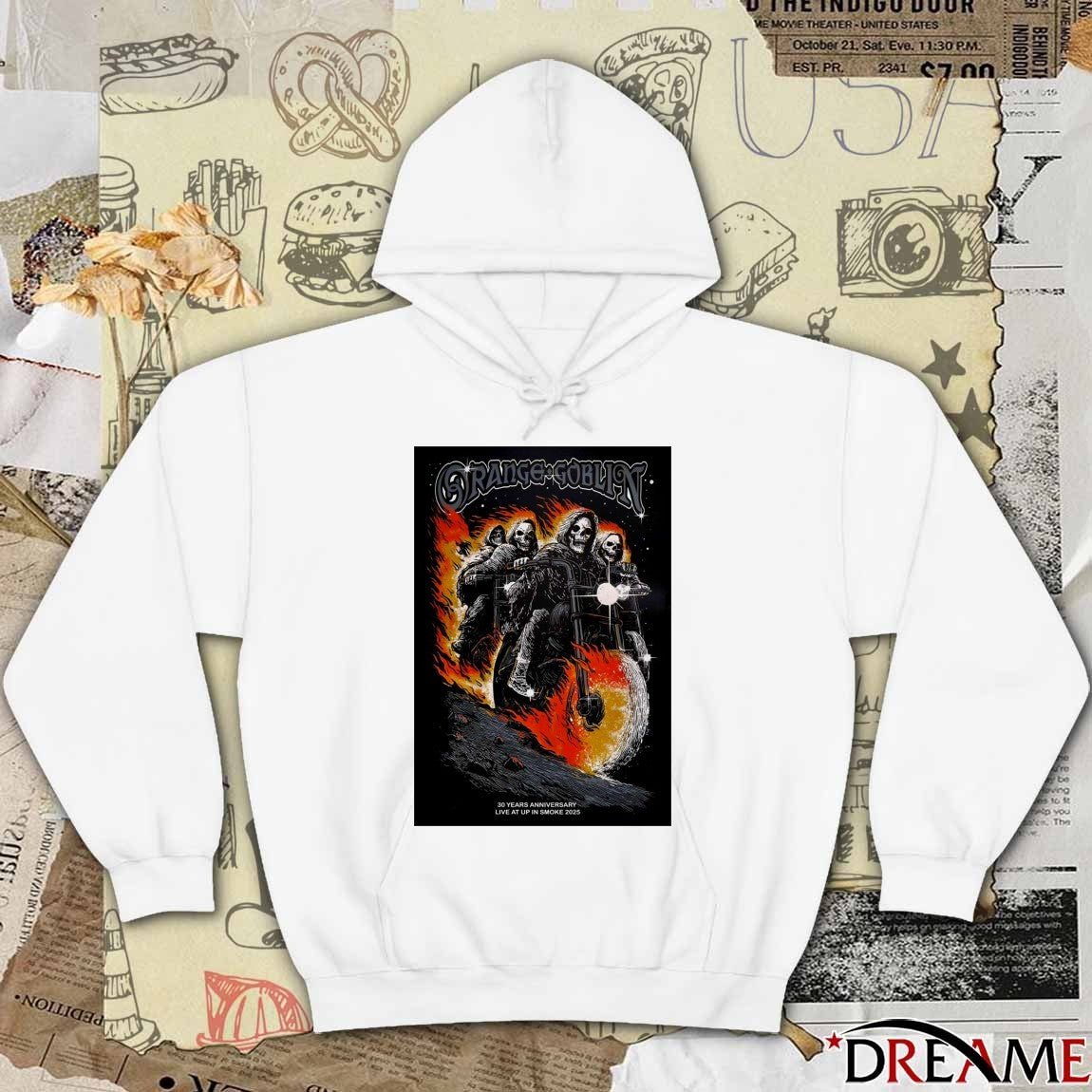 Poster Orange Goblin 30 years Anniversary Live At Up In Smoke 2025 Concert t-shirt