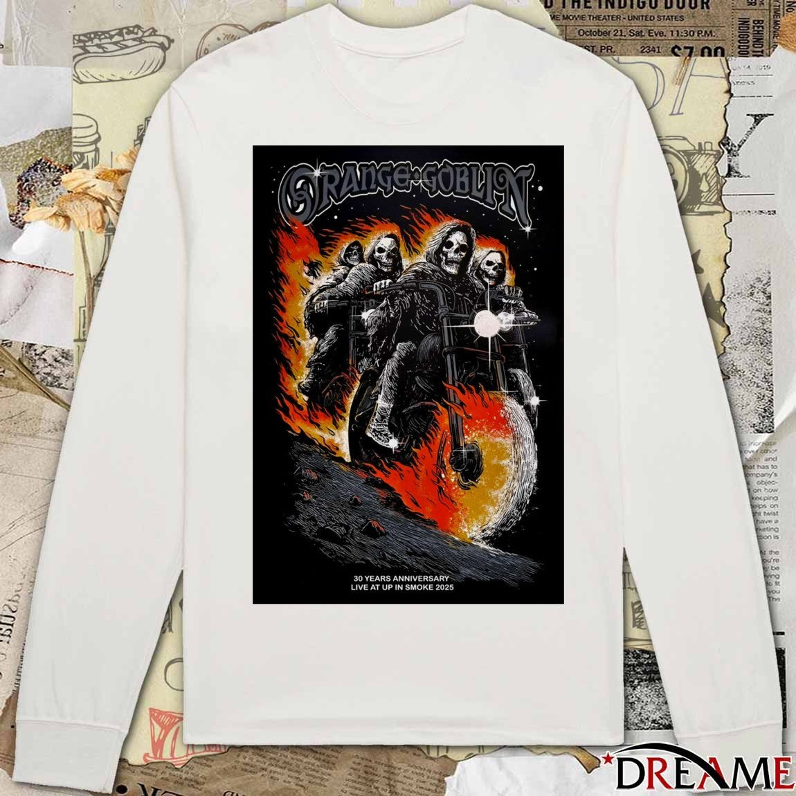 Poster Orange Goblin 30 years Anniversary Live At Up In Smoke 2025 Concert t-shirt