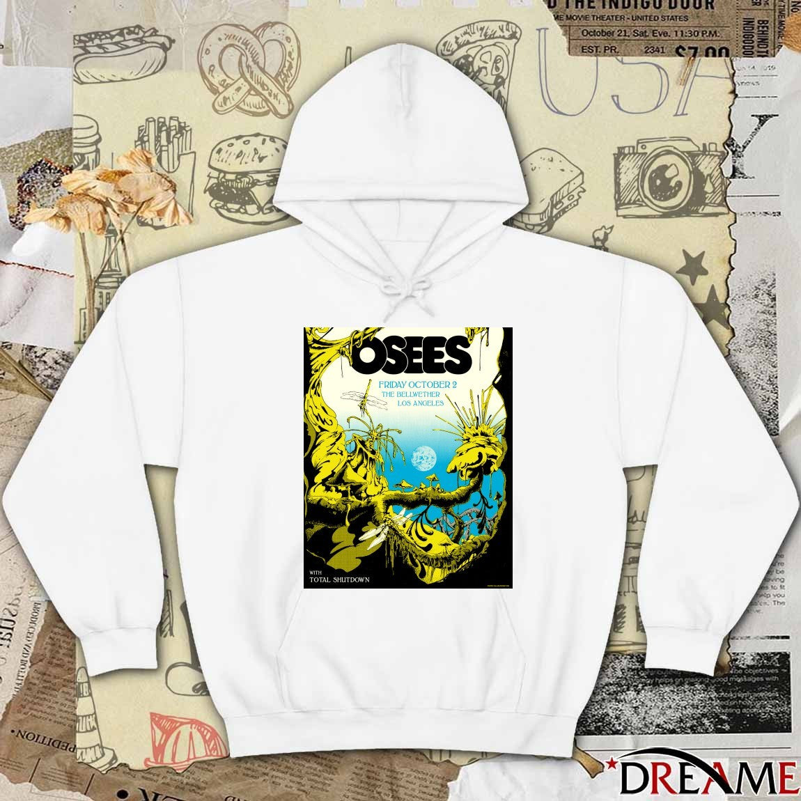 Poster Osees October 2 2026 The Bellwether in Los Angeles CA t-shirt