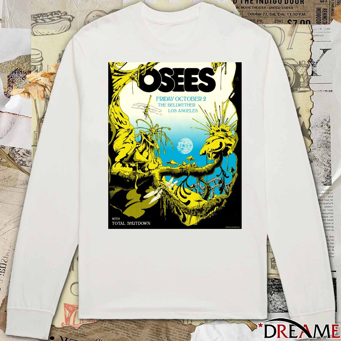 Poster Osees October 2 2026 The Bellwether in Los Angeles CA t-shirt