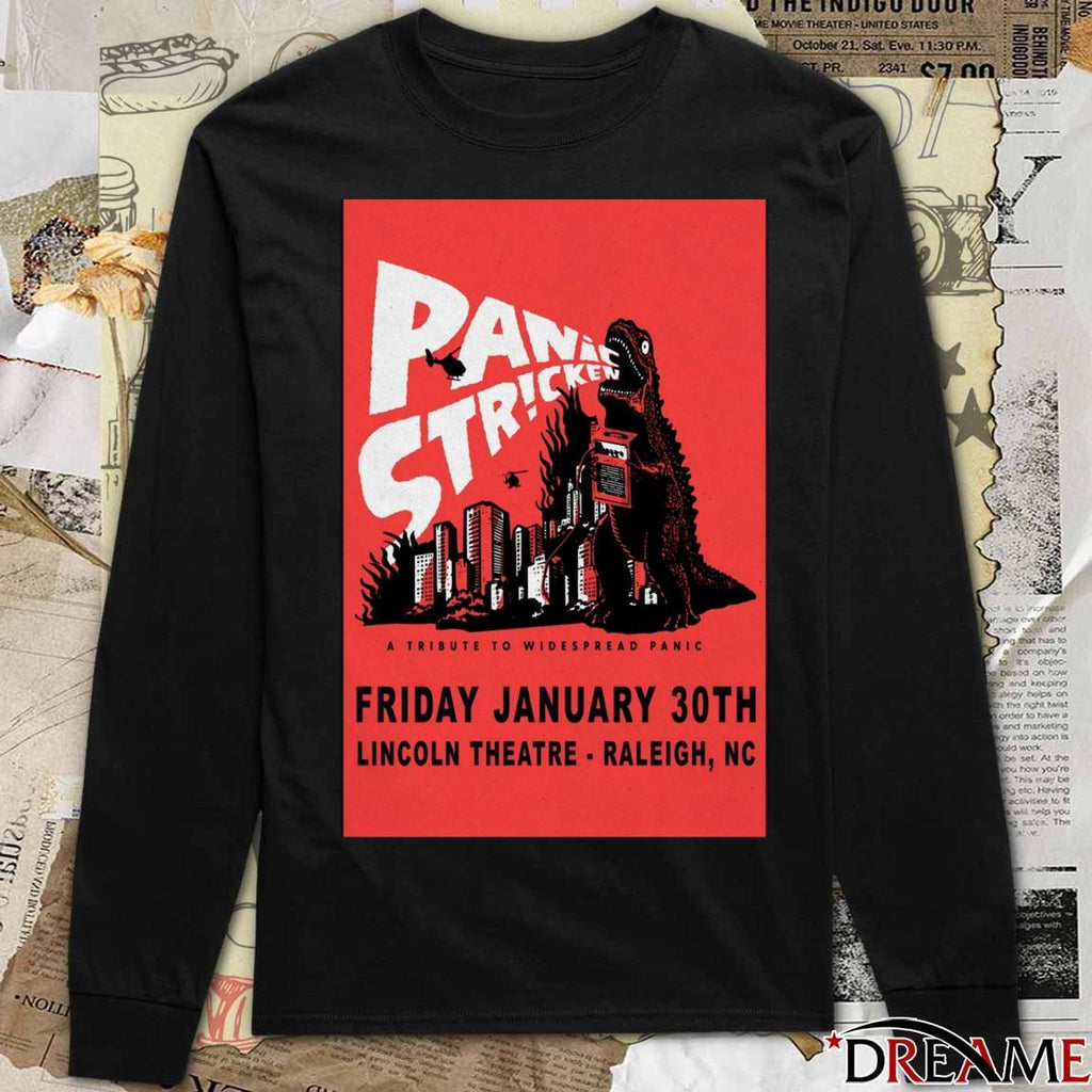Poster Panic Stricken January 30 2026 Lincoln Theatre Raleigh NC t-shirt