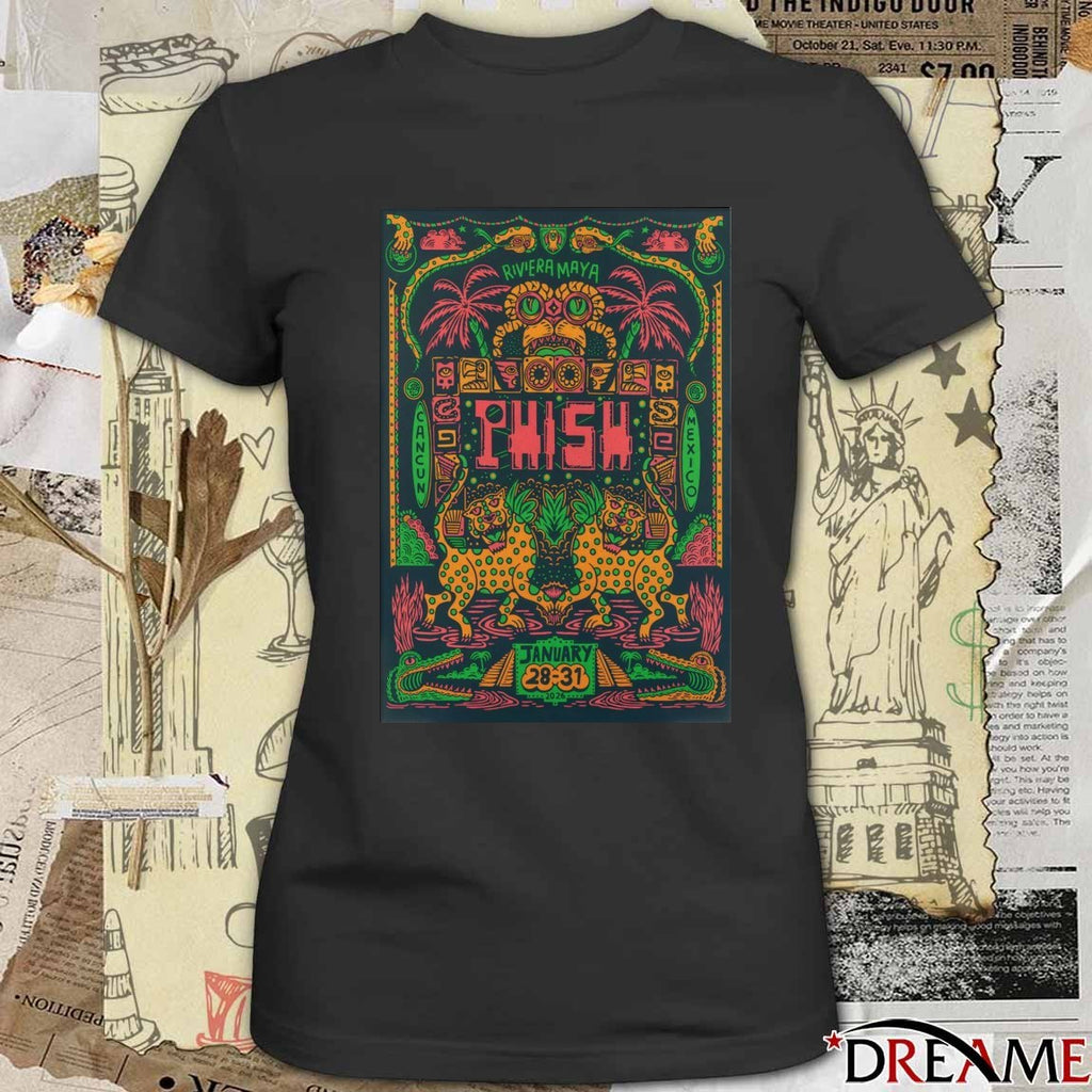 Poster Phish Moon Palace Cancún Mexico January 28-31 2026 t-shirt